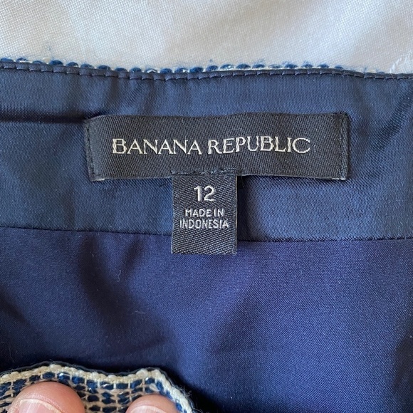 Banana Republic‎ Women's Burlap Style 1/2 Zip Mini Skirt Size 12 - Picture 2 of 13